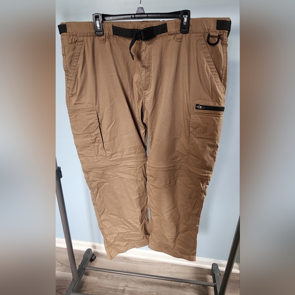 Men's Tan Convertible Cargo Pants